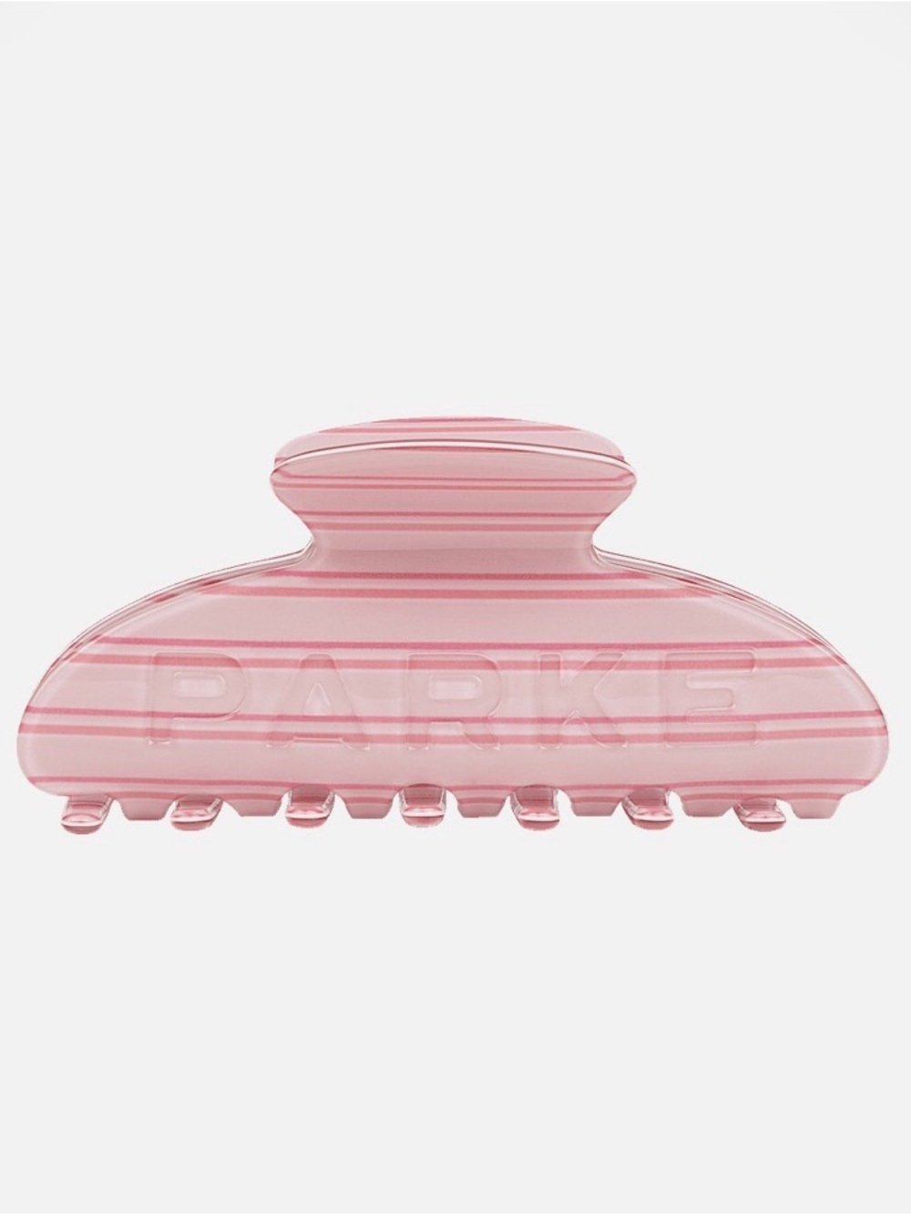 Parke Pink Striped Hair Claw Clip